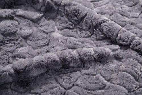 Grey Solid Faux Fur Rabbit-Polyester 150cm van de Patroonstof