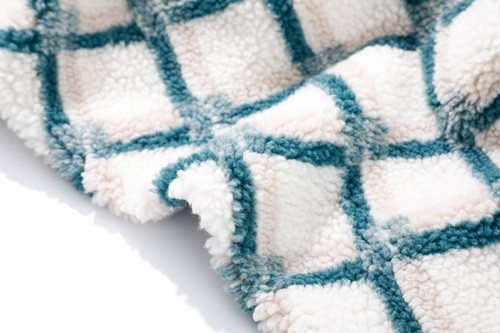 Stof 500m, de Stof van patroonfaux Sherpa van Sherpa van de Jacquardpolyester