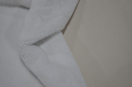 Effen konijnenhaar Polar Fleece Stof Gebonden Fleece Stof 450 g/m²