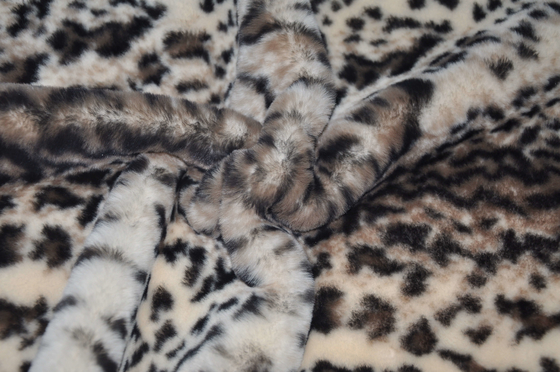 Breedte 150CM 100%-de Drukstof In te ademen 440gsm van de Polyesterluipaard