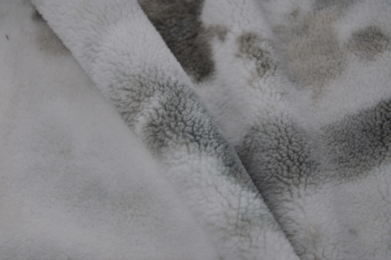 100 p-het Bontstof 150cm van Polyester verwarmt Stevige Sherpa Faux