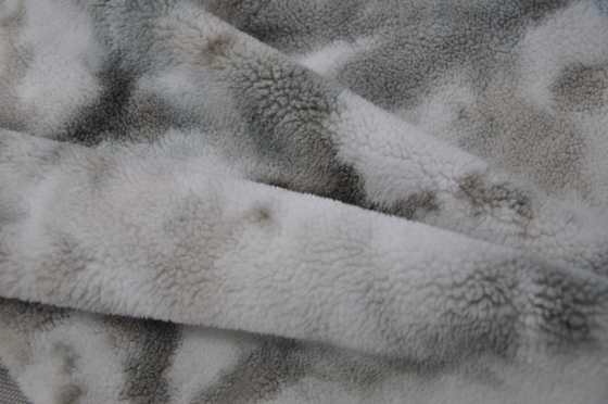 100 p-het Bontstof 150cm van Polyester verwarmt Stevige Sherpa Faux