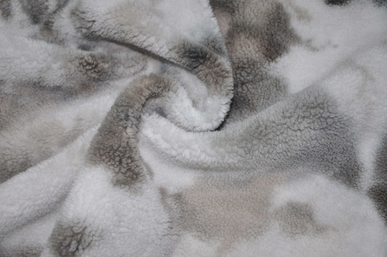 100 p-het Bontstof 150cm van Polyester verwarmt Stevige Sherpa Faux