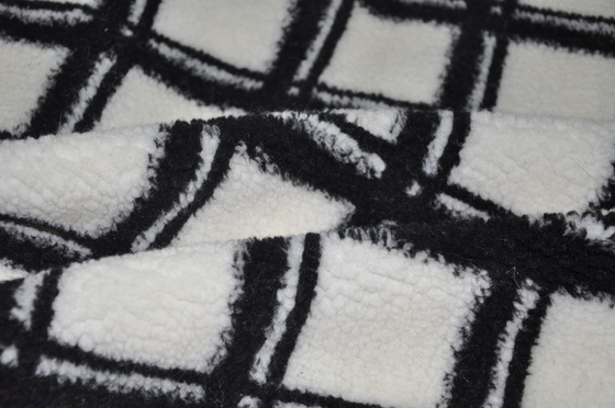 100% polyester 150cm CW of de Regelbare Stof van 400gsm Faux Sherpa