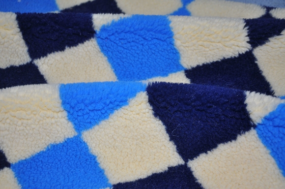 De Stof Faux van Sherpa van de jacquard100% Polyester 150cm Regelbare 535gsm