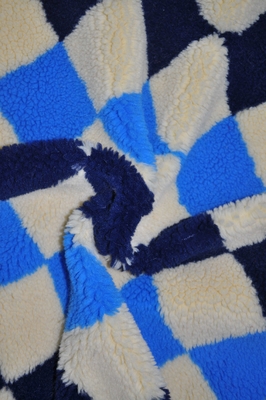 De Stof Faux van Sherpa van de jacquard100% Polyester 150cm Regelbare 535gsm