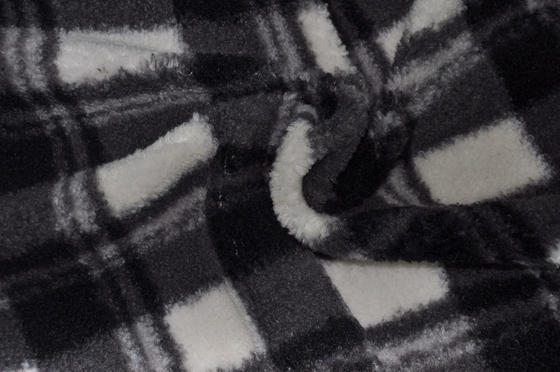 100% polyester 150cm CW of de Regelbare Stof van 330gsm Faux Sherpa