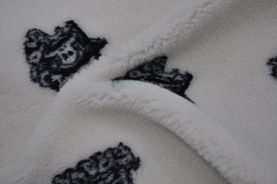 100% polyester 150cm CW of de Regelbare Stof van 535gsm Faux Sherpa