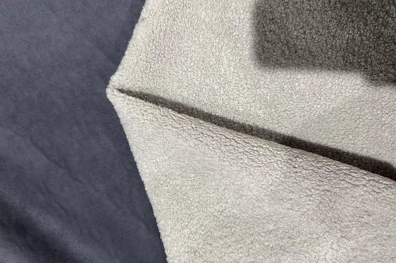 155CM donkerblauwe de wolstof van het suède samengestelde lam