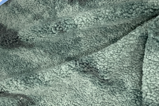 Jacquard 	Van de de Stoffencontrole van Fauxsherpa de Polyester Bont Gevormde 460gsm