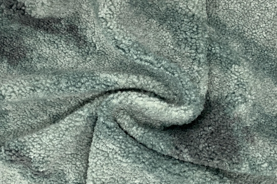 Jacquard 	Van de de Stoffencontrole van Fauxsherpa de Polyester Bont Gevormde 460gsm
