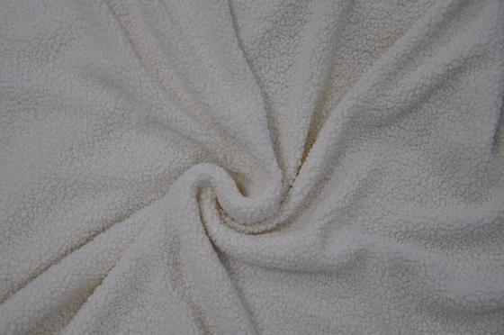 100% polyester 150cm CW of de Regelbare Stof van 310gsm Faux Sherpa
