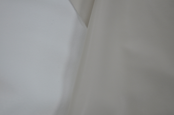 Witte Stevige Faux Pu 137cm Geregenereerd Leer Stevige CLR