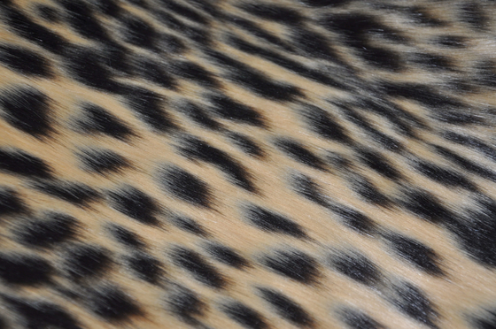 van de Langharige Acryl Valse Mink het Bontstof van de luipaard de druk Gemengde Jacquard