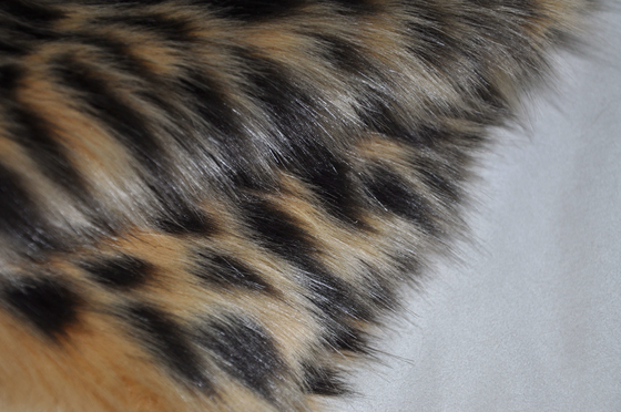 van de Langharige Acryl Valse Mink het Bontstof van de luipaard de druk Gemengde Jacquard