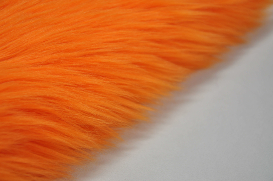 oranje kleur 150cm Lange van het Bontfaux van Haarfaux de Vosstof, demonstreert uw persoonlijkheid en maakt uw ruimtetribune op