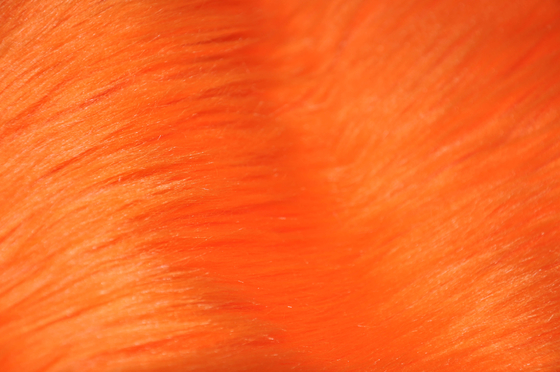 oranje kleur 150cm Lange van het Bontfaux van Haarfaux de Vosstof, demonstreert uw persoonlijkheid en maakt uw ruimtetribune op
