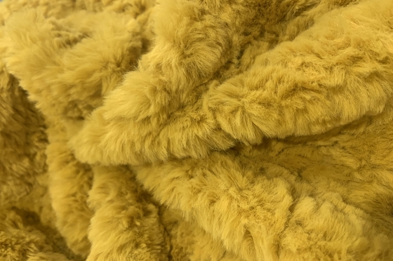 150 cm nagemaakt konijnenvel Solid Pattern False Fur