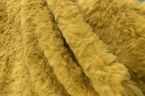 150 cm nagemaakt konijnenvel Solid Pattern False Fur
