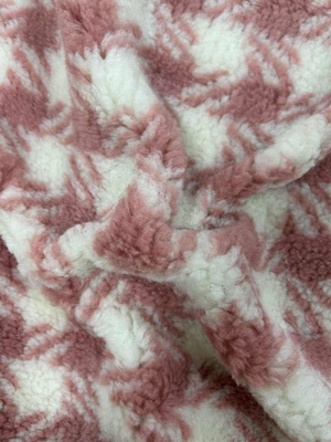 Jacquard 100% Polyester Sherpa Stof 150cm Verstelbaar 400GSM