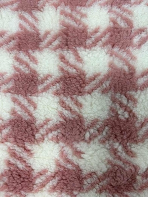Jacquard 100% Polyester Sherpa Stof 150cm Verstelbaar 400GSM