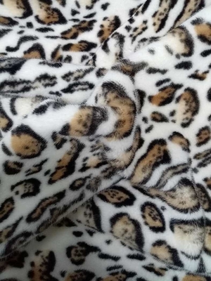 680GSM Leopard Print Polyester Stof Voor Unieke Mode 100% Polyester Stof