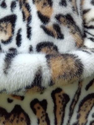 680GSM Leopard Print Polyester Stof Voor Unieke Mode 100% Polyester Stof