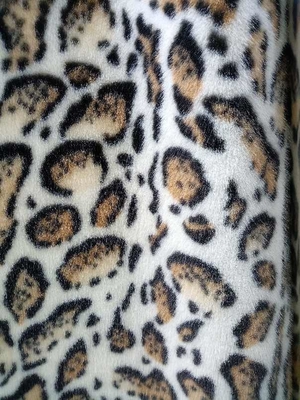 680GSM Leopard Print Polyester Stof Voor Unieke Mode 100% Polyester Stof