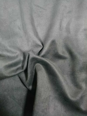 Zwart eenzijdig suede 300 gm