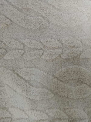 Khaki dubbelzijdig jacquard katoenen fluweel&amp; 300gm