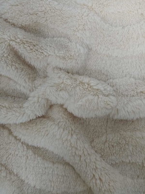 Khaki dubbelzijdig jacquard katoenen fluweel&amp; 300gm